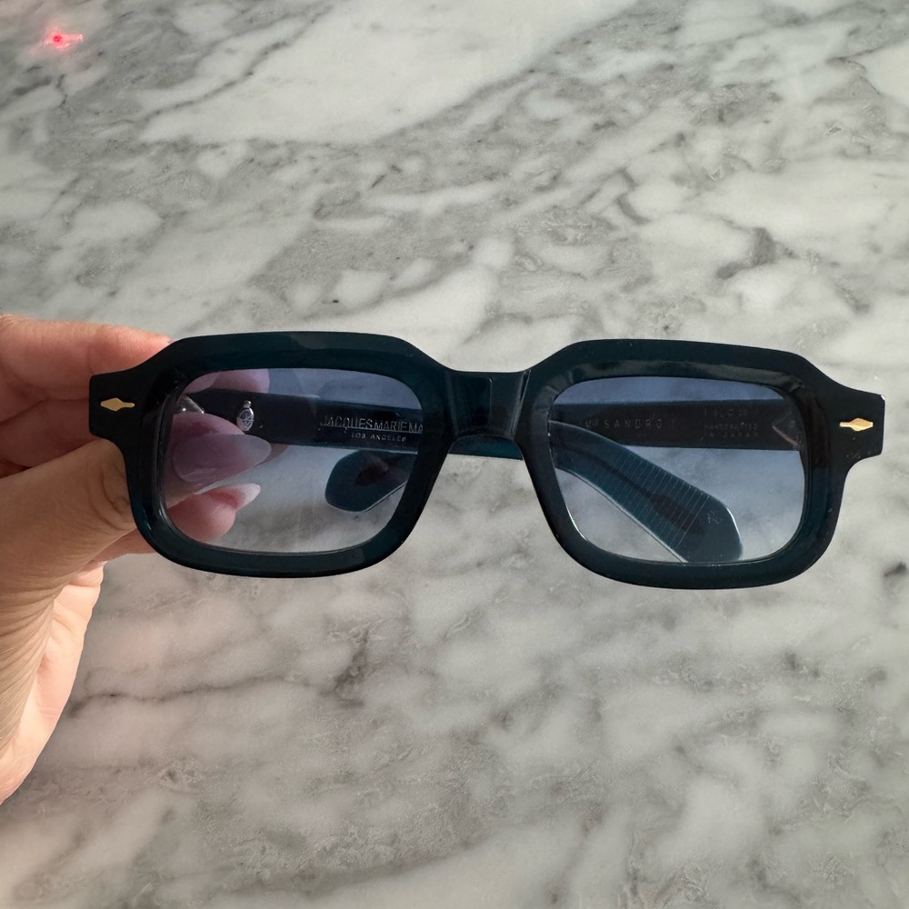 Jacques Marie Mage Blue Square Sunglasses
